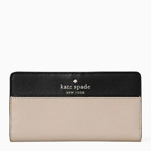 Kate Spade staci colorblock large slim bifold wallet